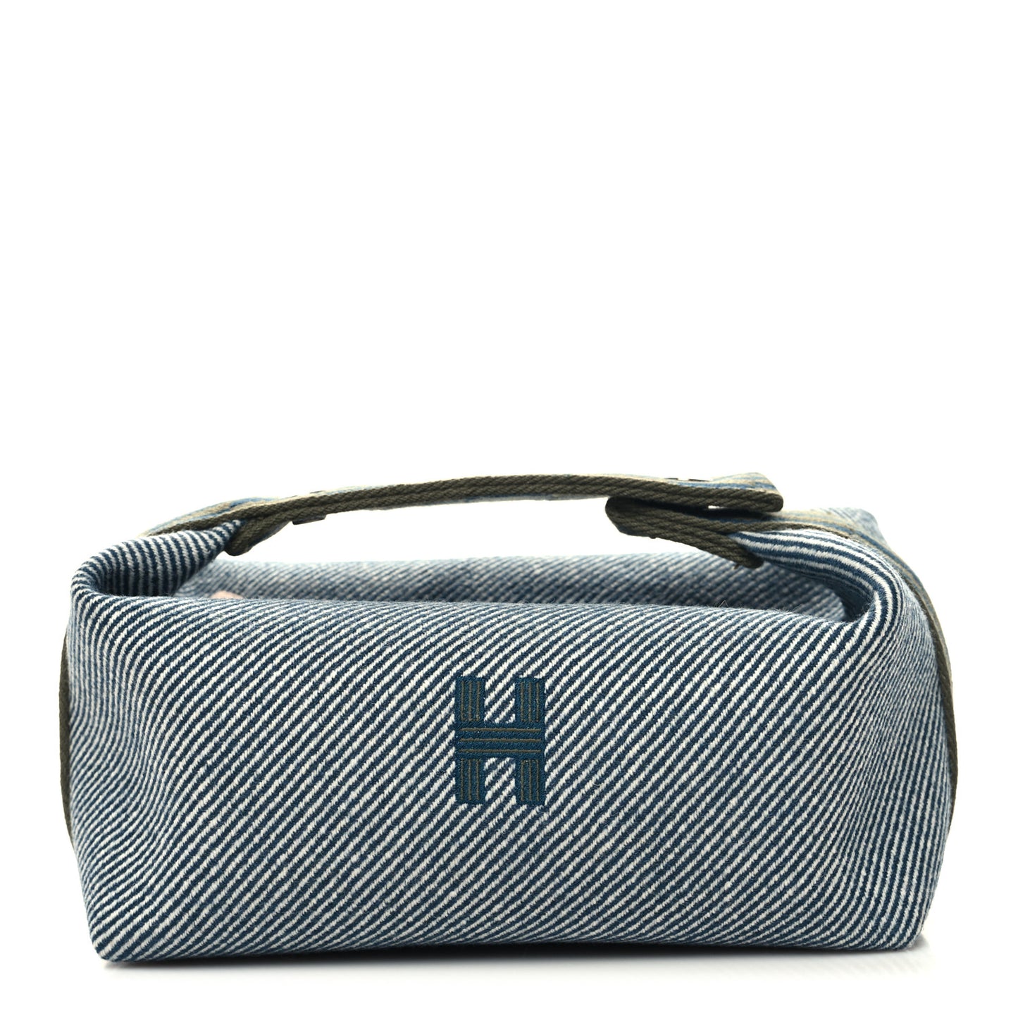 Canvas Small Bride-A-Brac H Natte Pouch Bleu Abysse
