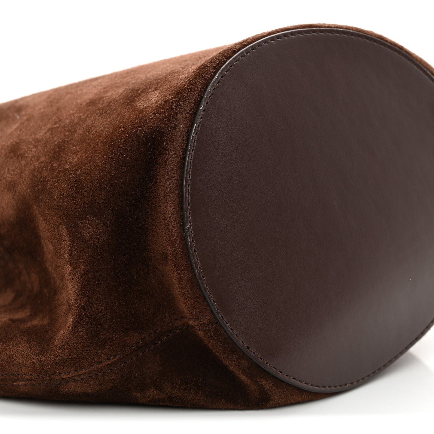 Suede Calfskin Mini Lotus Tote Coffee