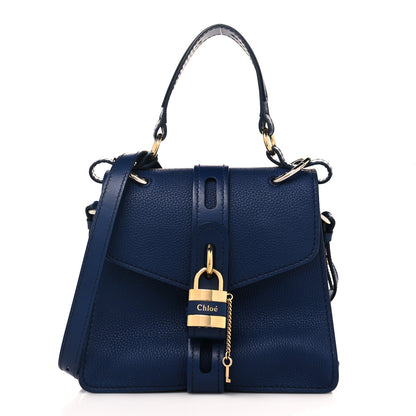 Chloe Grained Calfskin Small Aby Day Shoulder Bag Blue 1 of 11