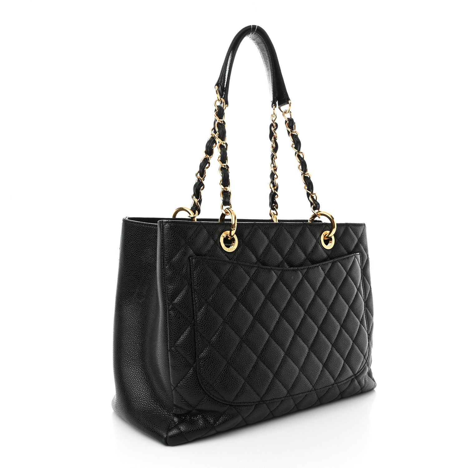 Chanel Caviar Quilted Grand Shopping Tote GST Black 3 of 11