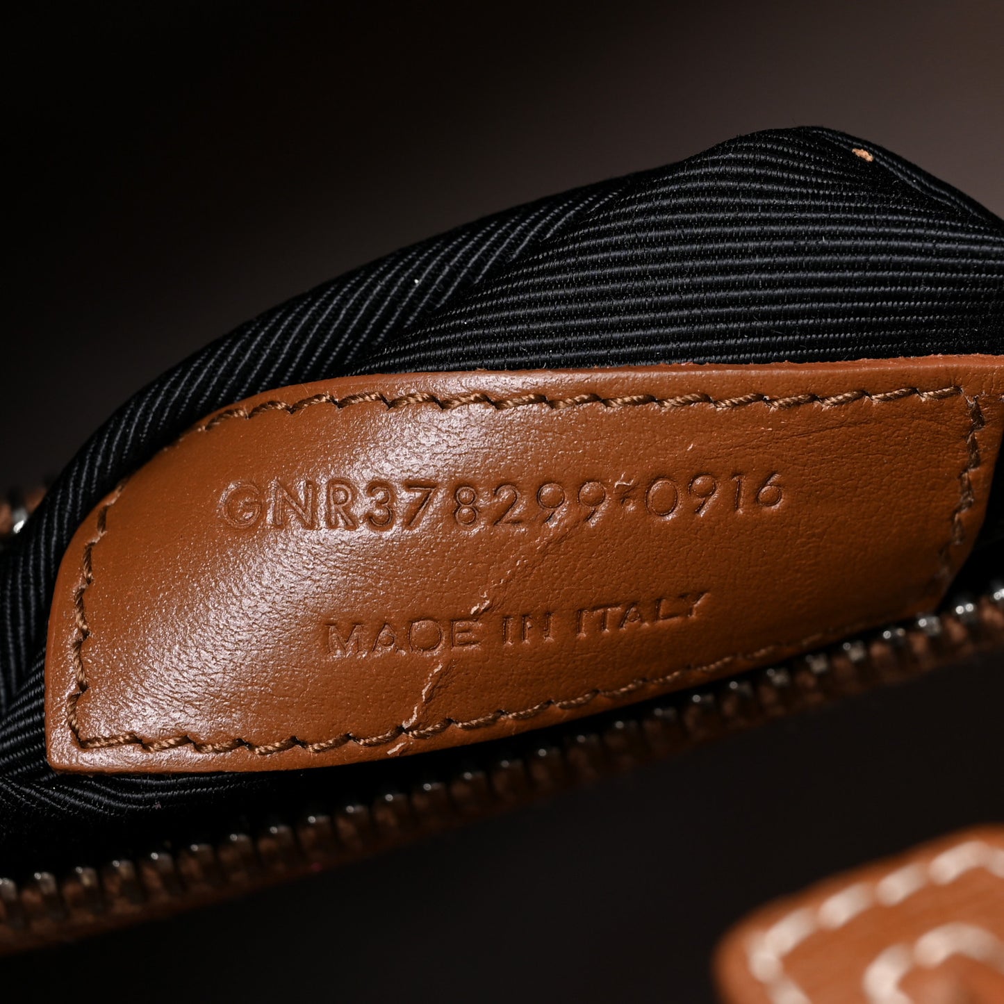 Grained Calfskin Topstitch Small Sac De Jour Cognac