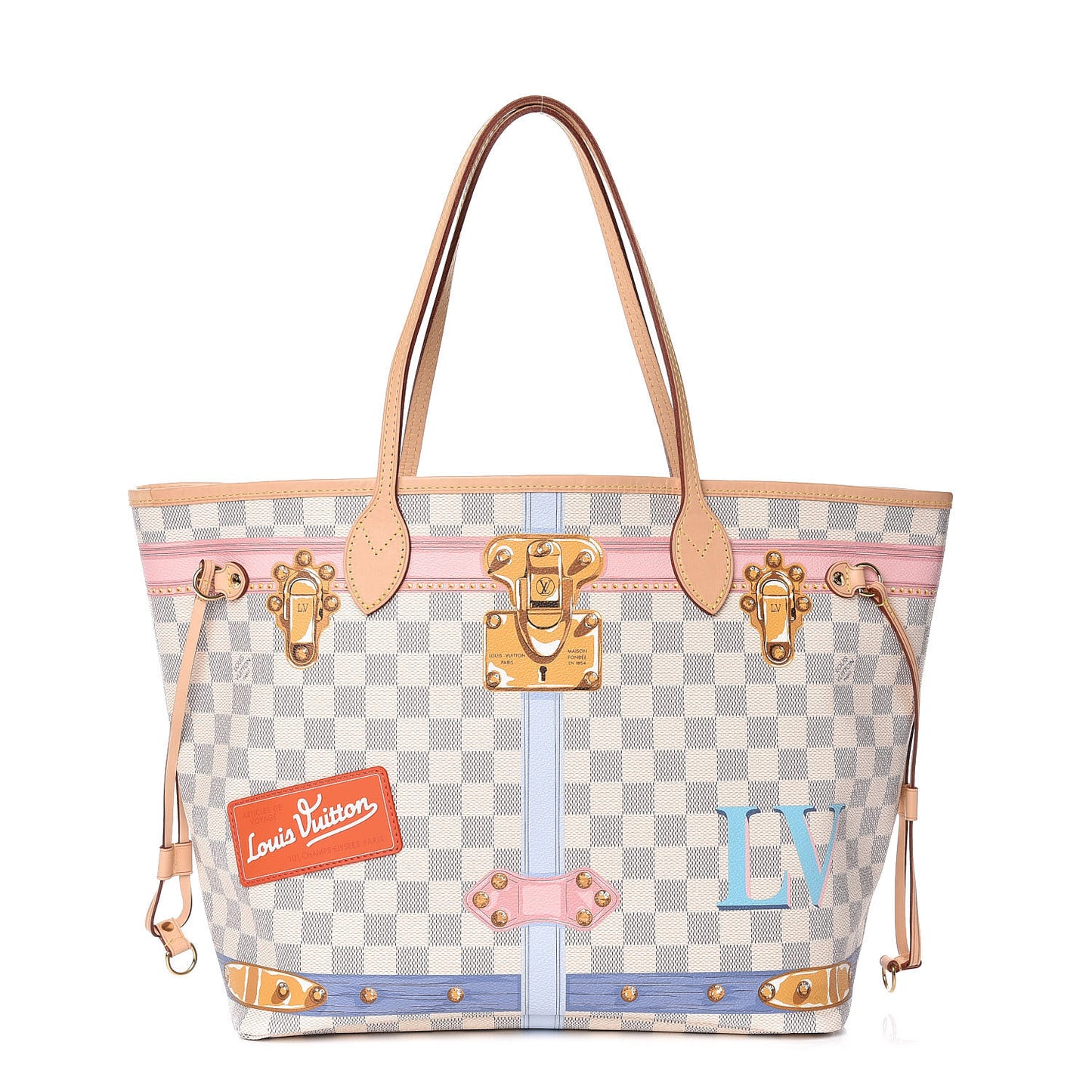 Damier Azur Summer Trunks Neo Neverfull MM