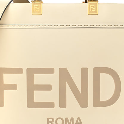 Fendi Vitello King Plexiglass Medium Fendi Sunshine Shopper Tote White Ice 8 of 11