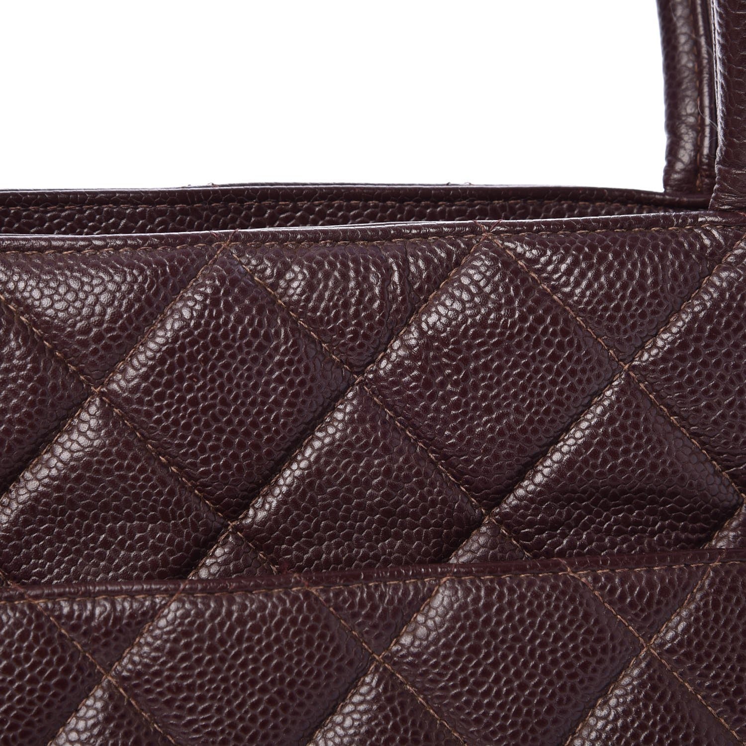 Chanel Caviar Quilted Medallion Tote Bordeaux 10 of 10