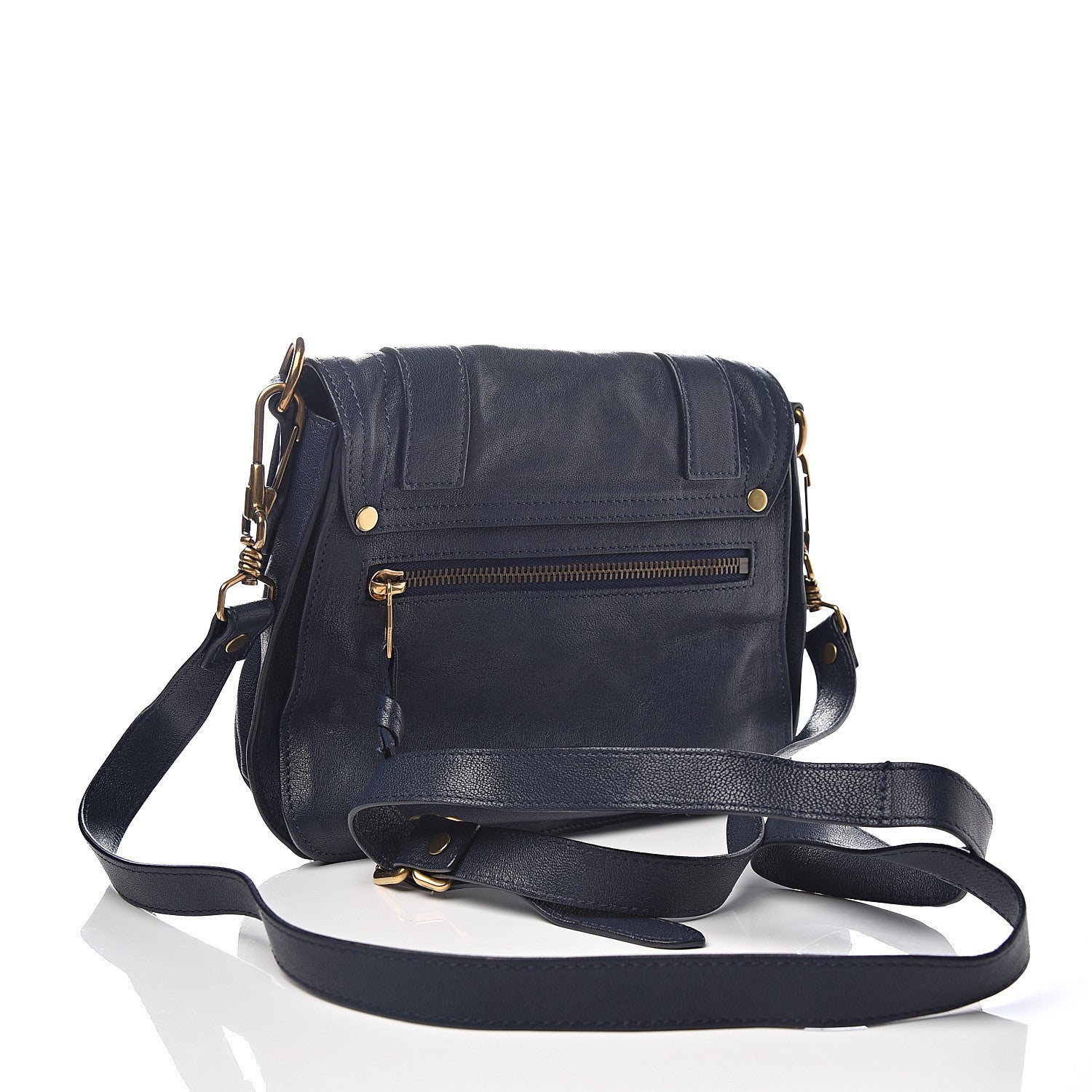 Proenza Schouler Lambskin PS1 Mini Crossbody Bag Indigo 2 of 9