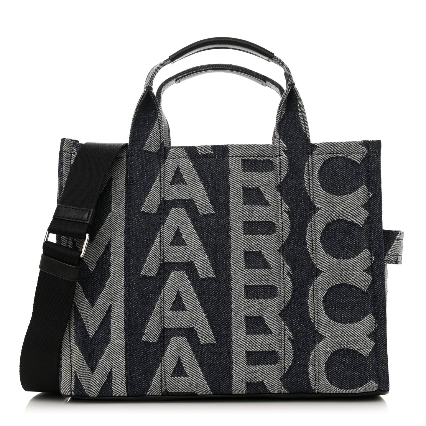 Denim Jacquard Medium The Monogram Tote Bag Denim Blue