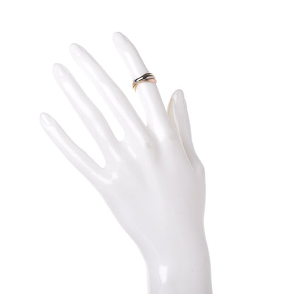 Cartier 18K Pink Yellow White Gold Small Trinity Ring 47 4 3 of 11