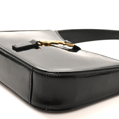 Saint Laurent Patent Calfskin Le 5 A 7 Mini Hobo Black 10 of 10