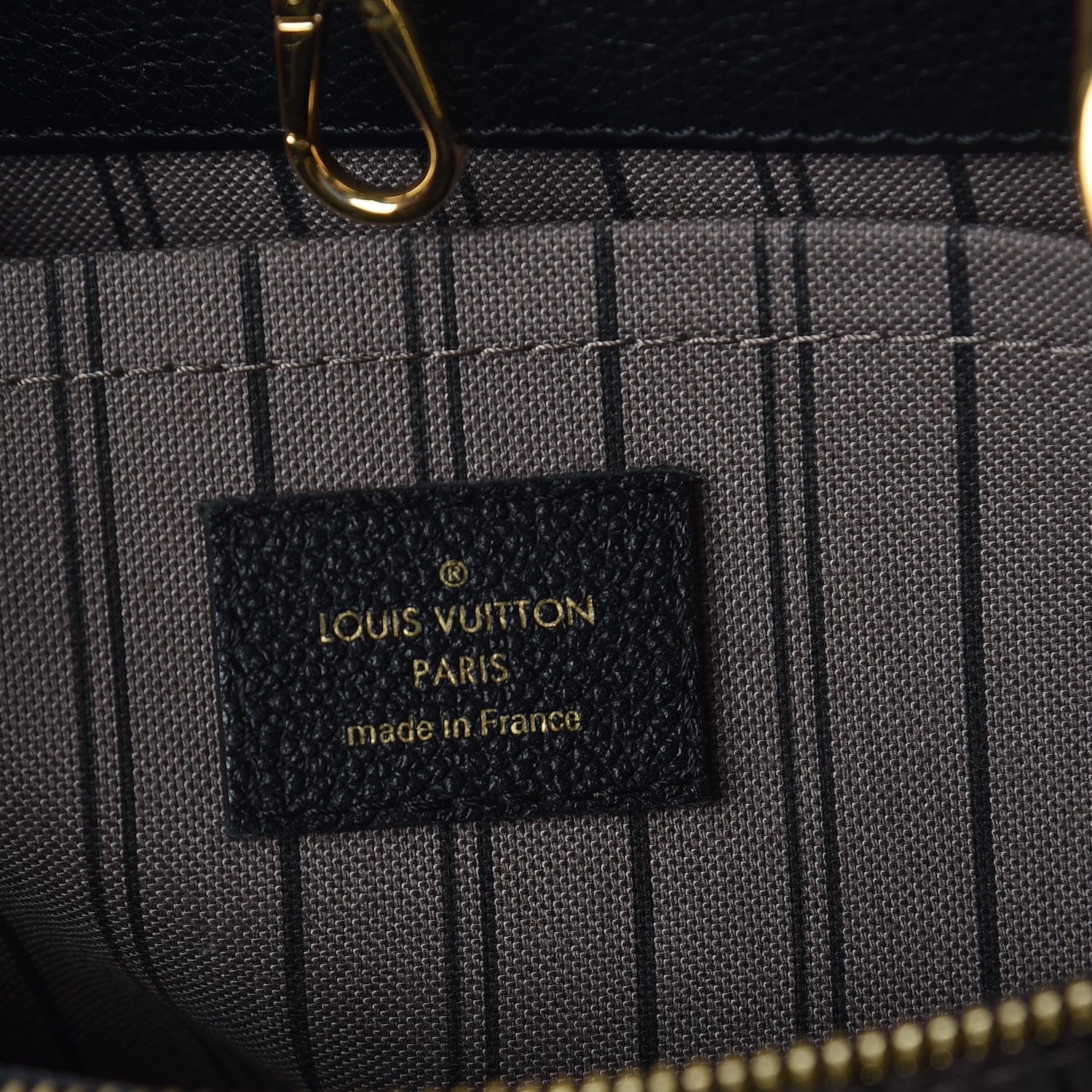 Louis Vuitton Empreinte Montaigne MM Black 6 of 9