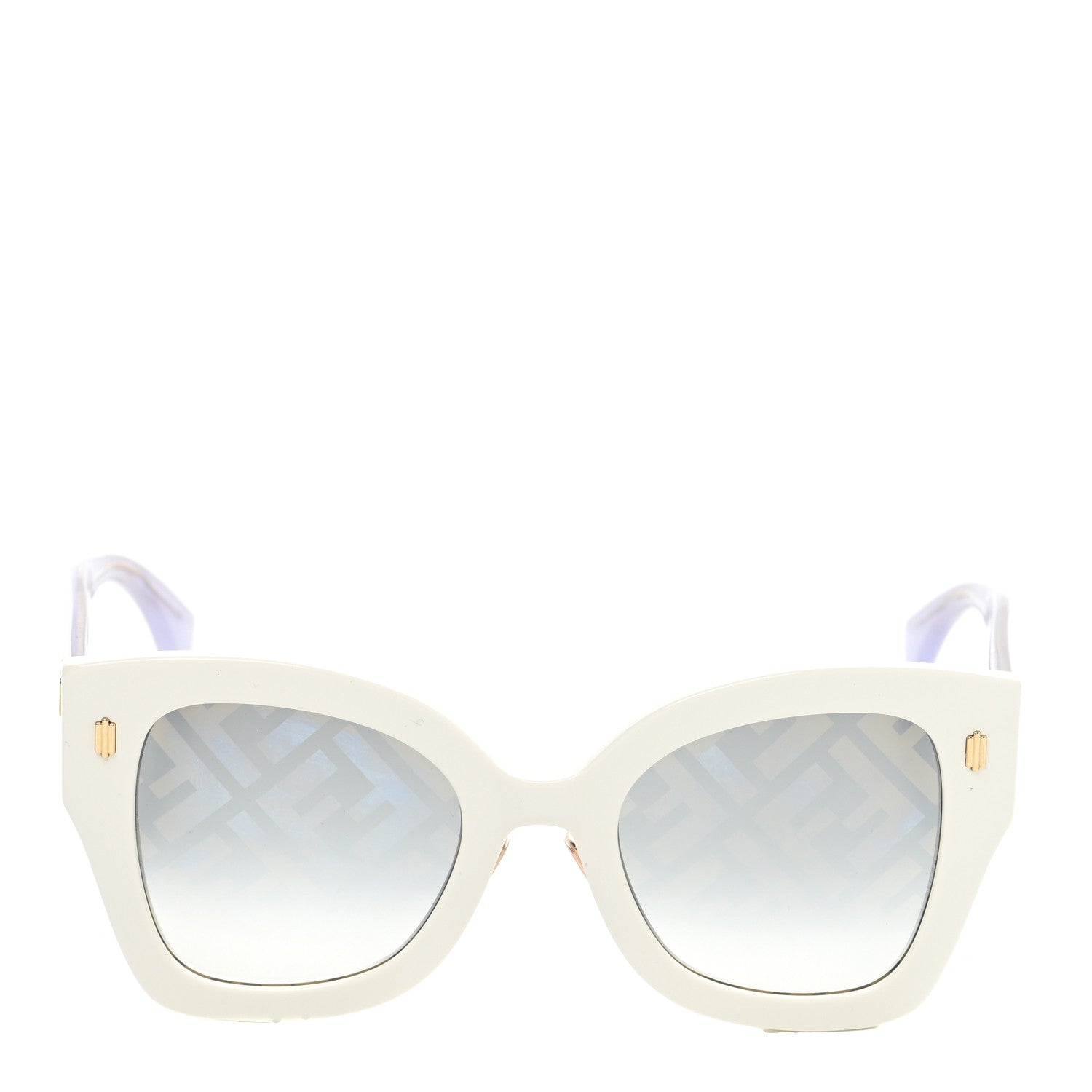 Fendi Acetate FF Sunglasses FF 0434/G/S White Gold 2 of 7