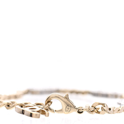 Chanel Crystal CC Chain Bracelet Gold Silver 4 of 4