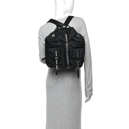 Prada Nylon New Vela Studded Backpack Black 2 of 11