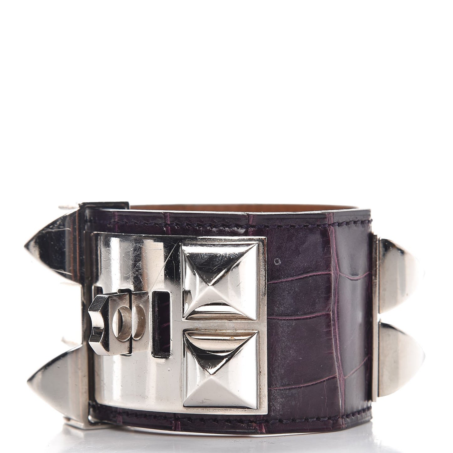 Shiny Alligator Collier De Chien CDC S Bracelet Amethyst
