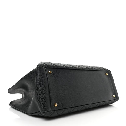 Chanel Caviar Quilted XL Grand Shopping Tote GST Black 4 of 8