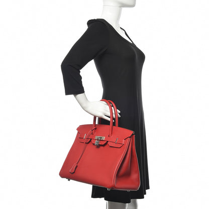 Hermes Epsom Birkin 35 Rouge Casaque 2 of 39