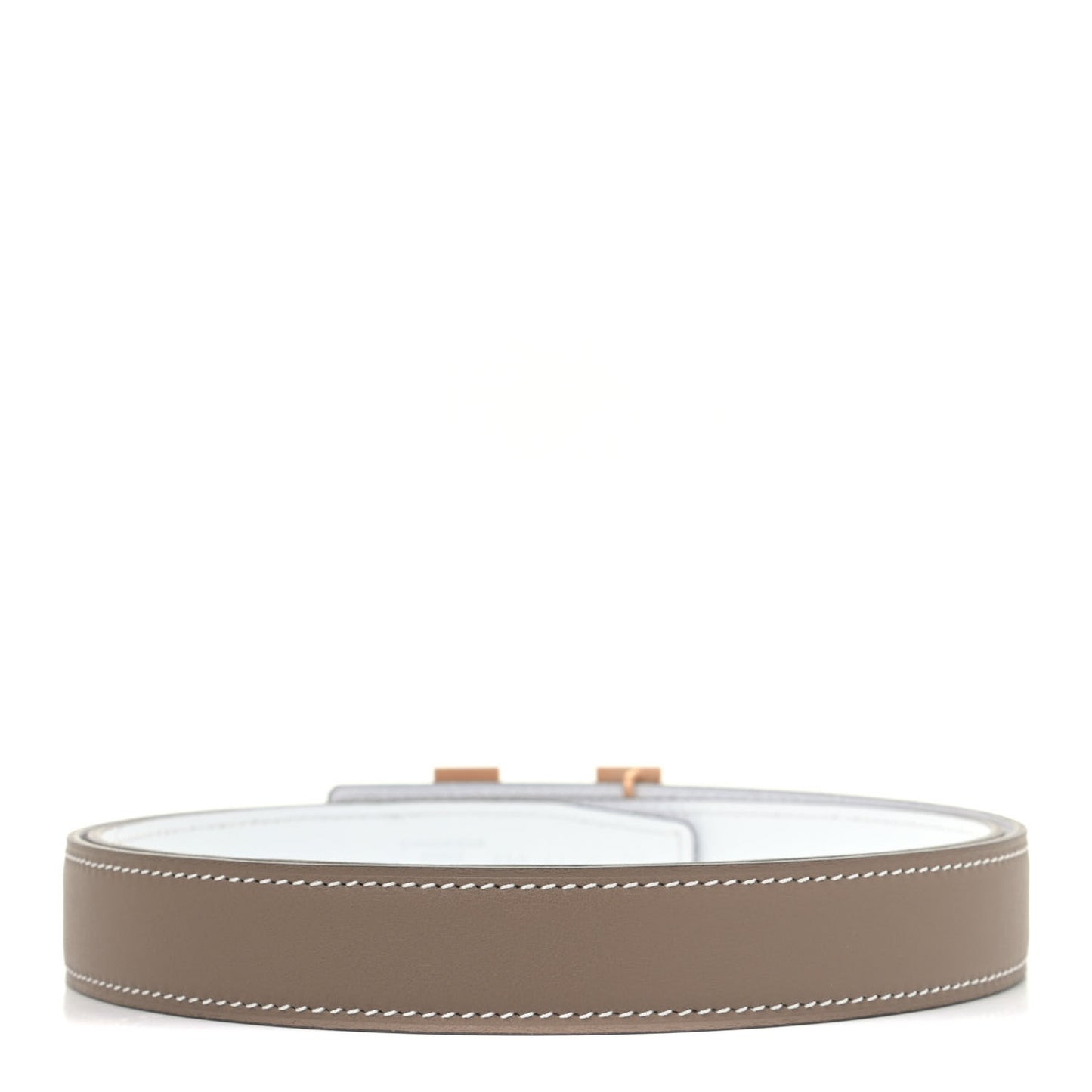 Epsom Swift 24mm H Belt 90 White Etoupe