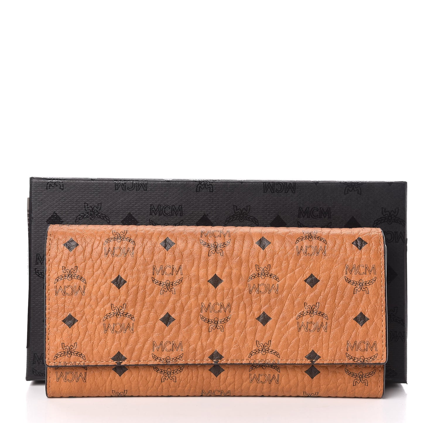 Visetos Continental Flap Wallet Cognac