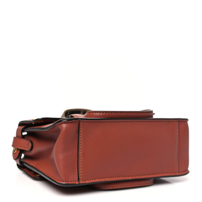 Fendi Vitello Grace Matte Small Flip Tote Rust 4 of 10