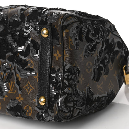 Louis Vuitton Monogram Fleur De Jais Sequins Speedy 30 8 of 14