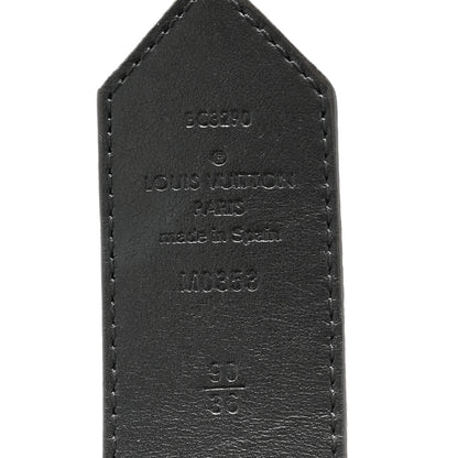 Louis Vuitton Calfskin Monogram 35mm LV Palm Springs Circle Reversible Belt 90 36 Black 6 of 8