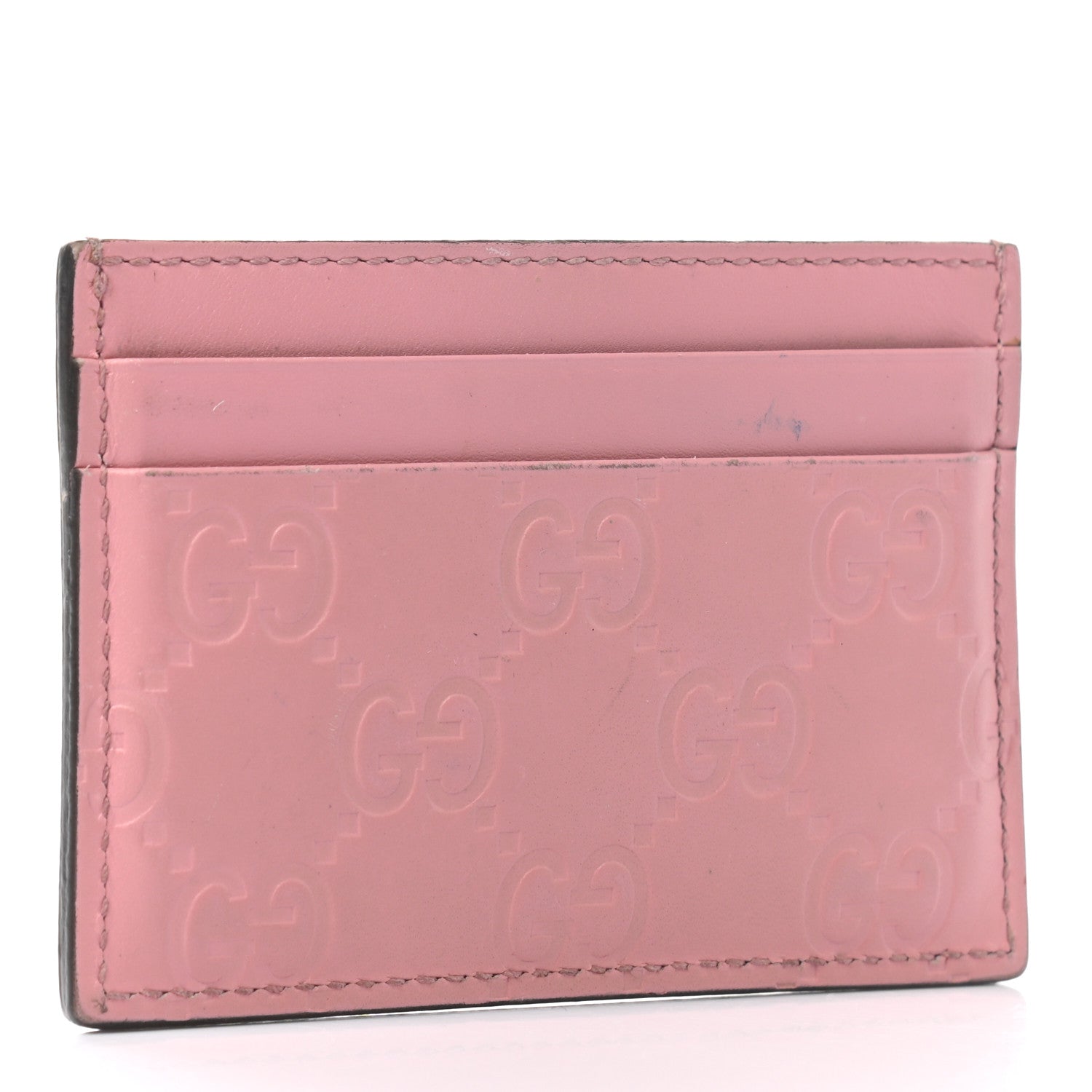 Gucci Guccissima Card Holder Pink 3 of 7