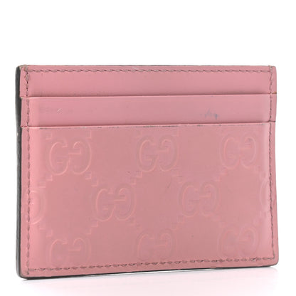 Gucci Guccissima Card Holder Pink 3 of 7