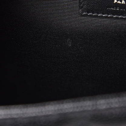 Saint Laurent Grain De Poudre Textured Mixed Matelasse Large Triquilt Monogram Satchel Black 8 of 8