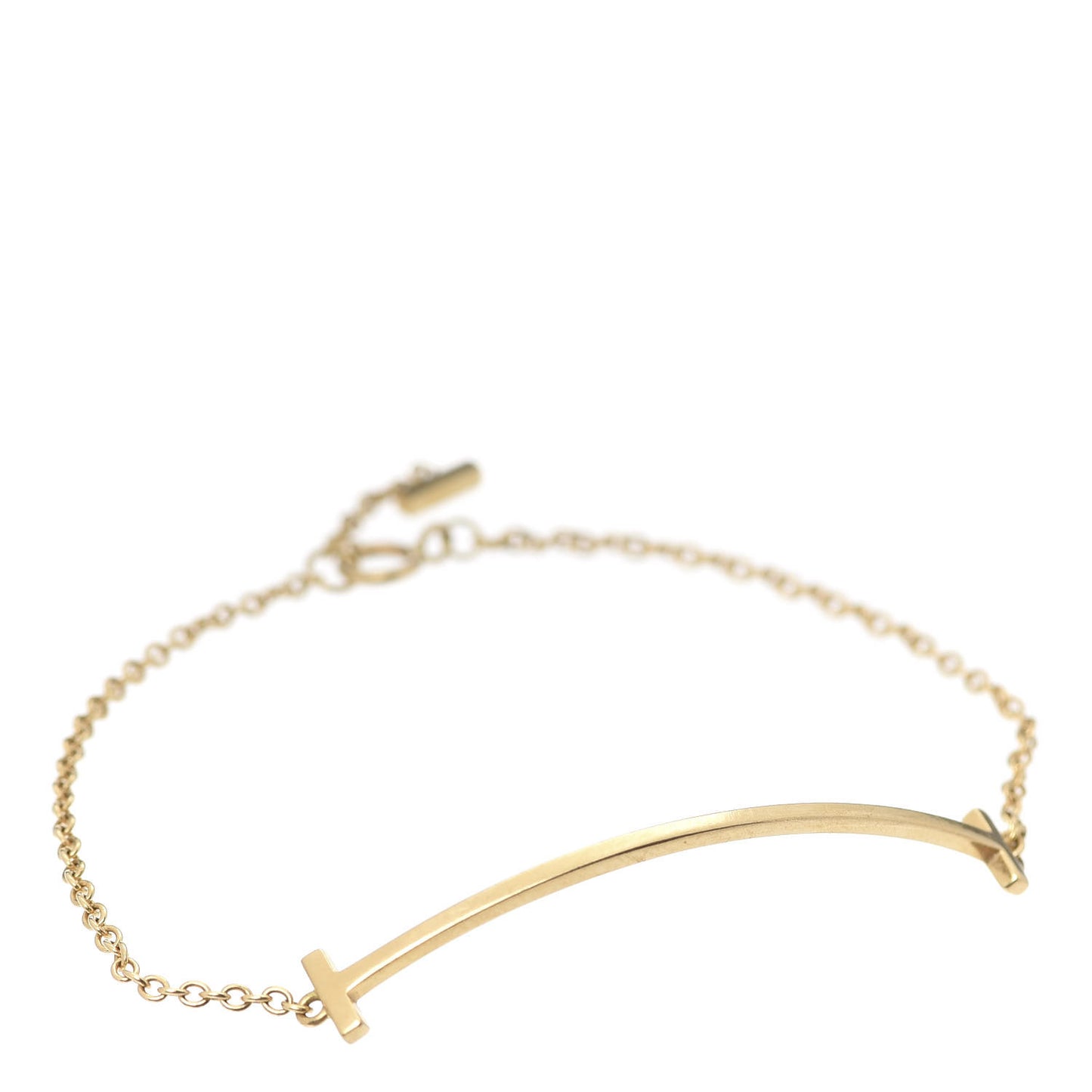 18K Yellow Gold T Smile Bracelet
