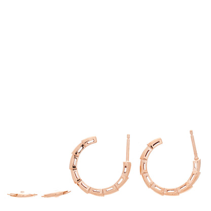 Hermes 18K Rose Gold MM Echappee Earrings 10 of 22