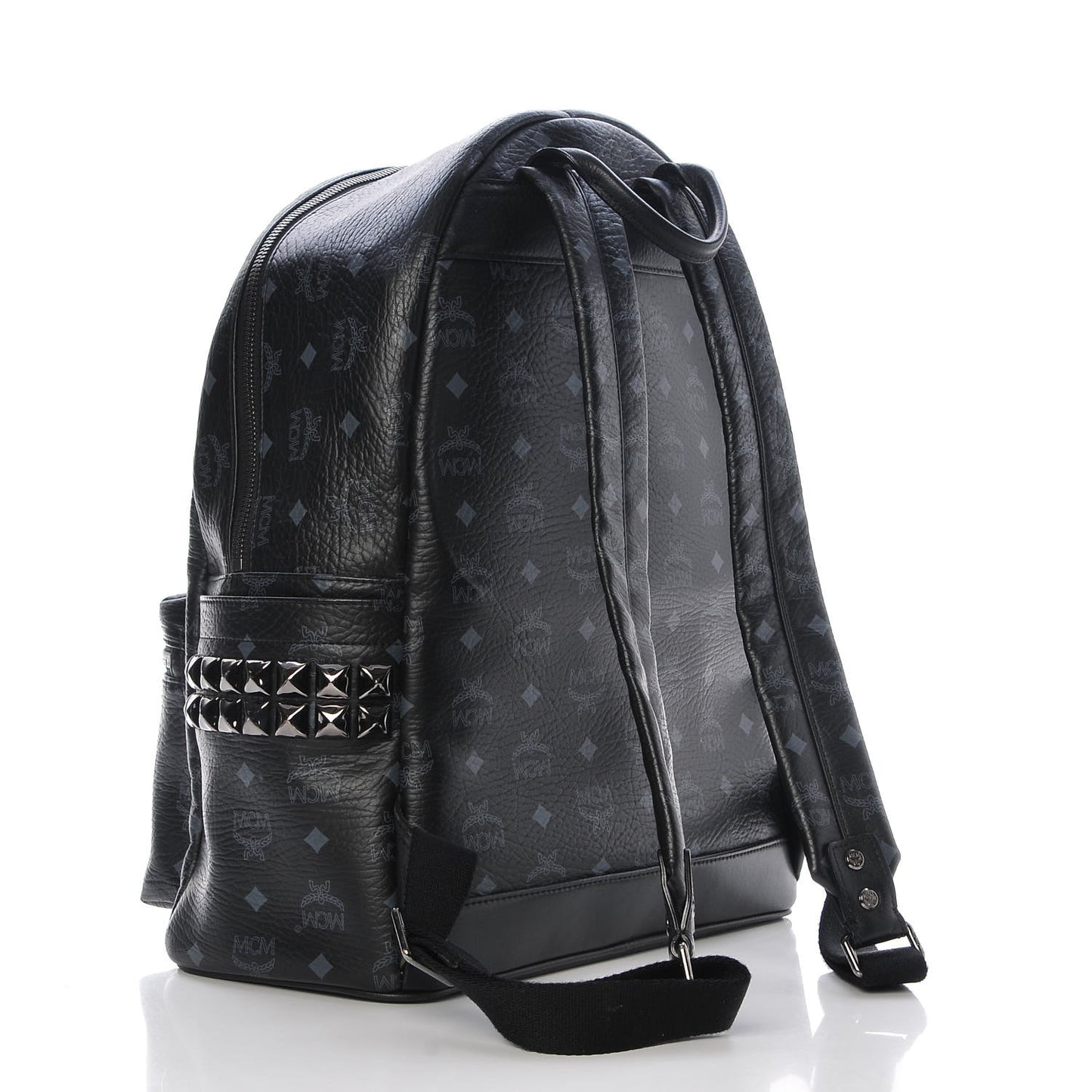 Visetos Medium Side Studs Stark Backpack Black