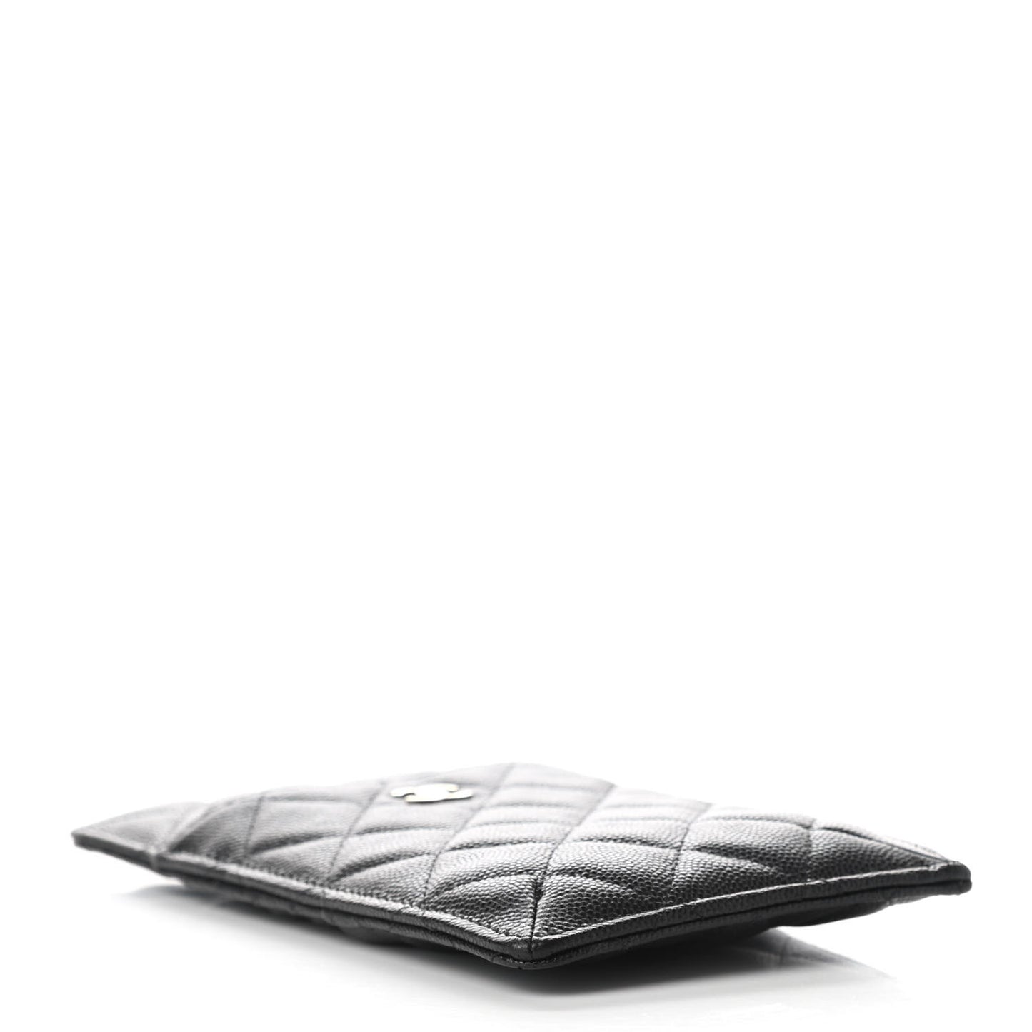 Caviar Quilted Classic iPhone Pouch Black