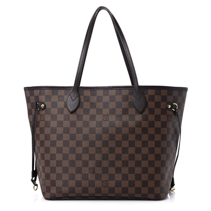 Louis Vuitton Damier Ebene Neo Neverfull MM Rose Ballerine 1 of 15