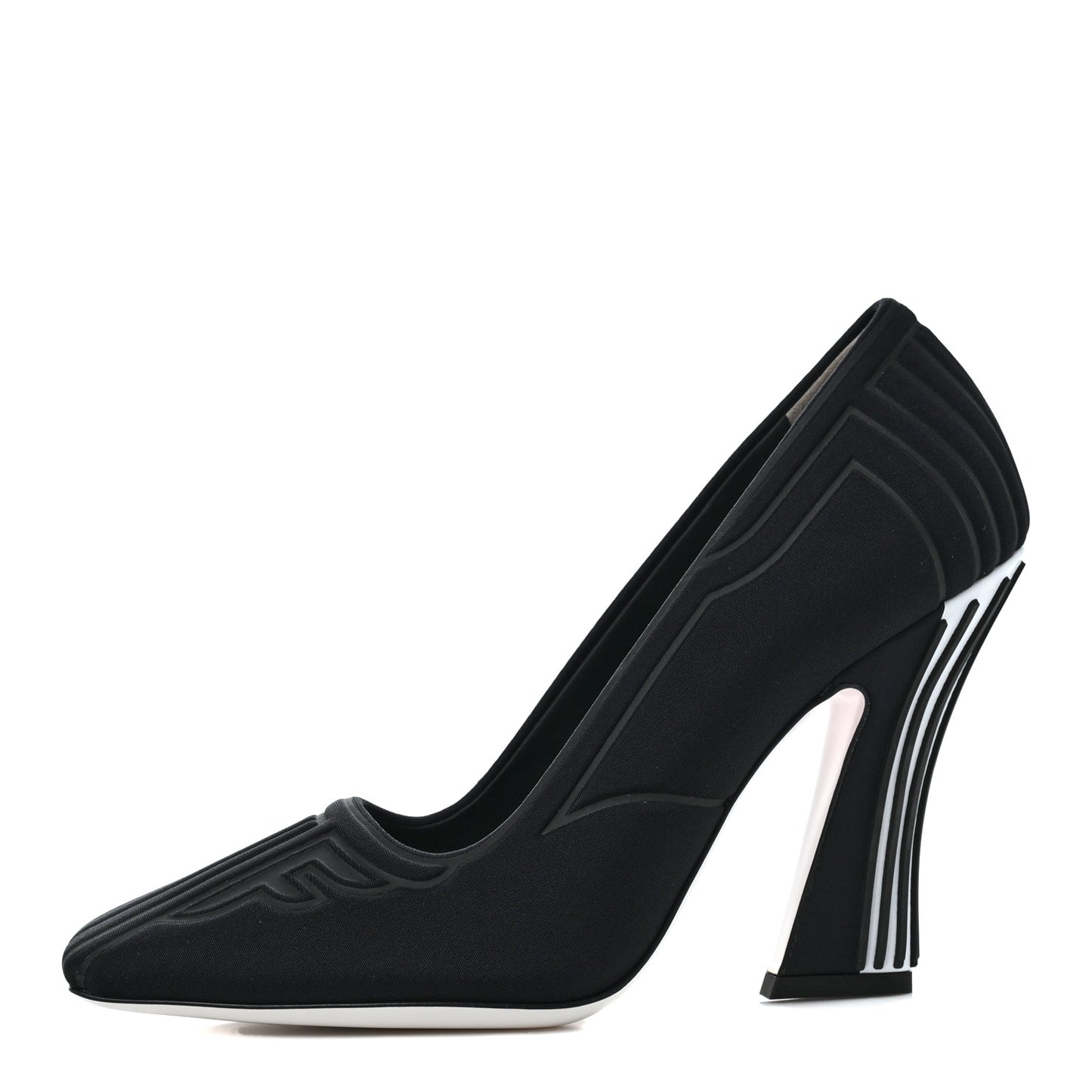 Lycra Film FF FFreedom Decollete Pumps 38.5 Black White