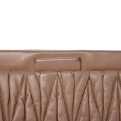 Miu Miu Nappa Matelasse Clutch Cammeo 9 of 9