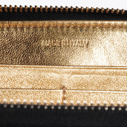 Prada Spazzolato Zip Around Wallet Nero Black 9 of 9