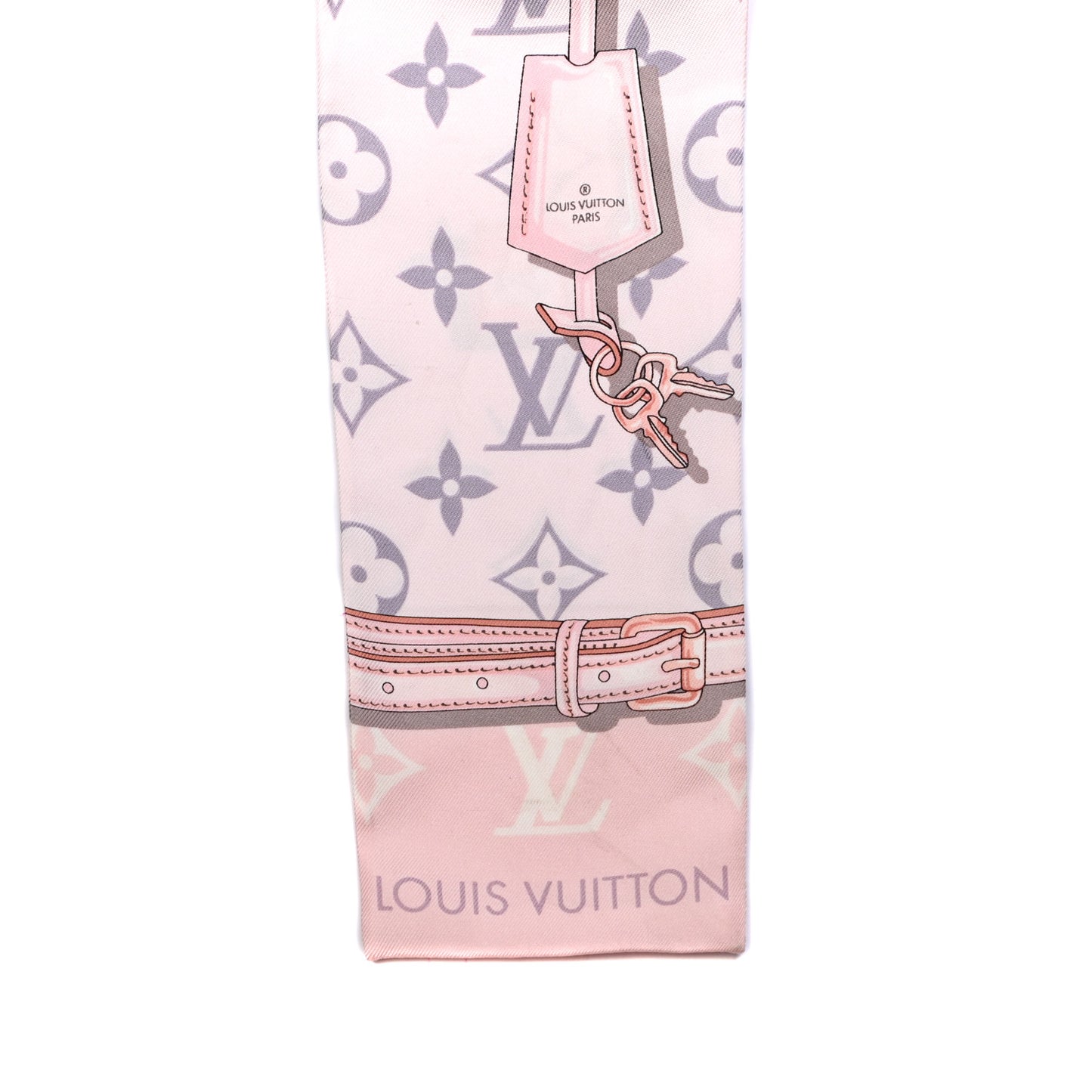 Silk Monogram Confidential Bandeau Light Pink