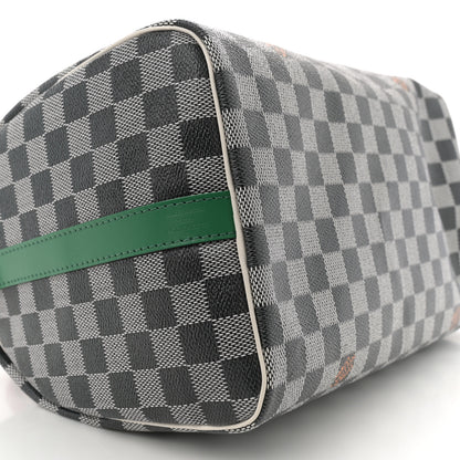 Louis Vuitton Damier Speedy Bandouliere 30 Black White 8 of 10