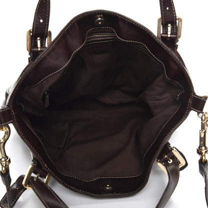 Gucci Calfskin Medium Britt Bag Dark Brown 6 of 14