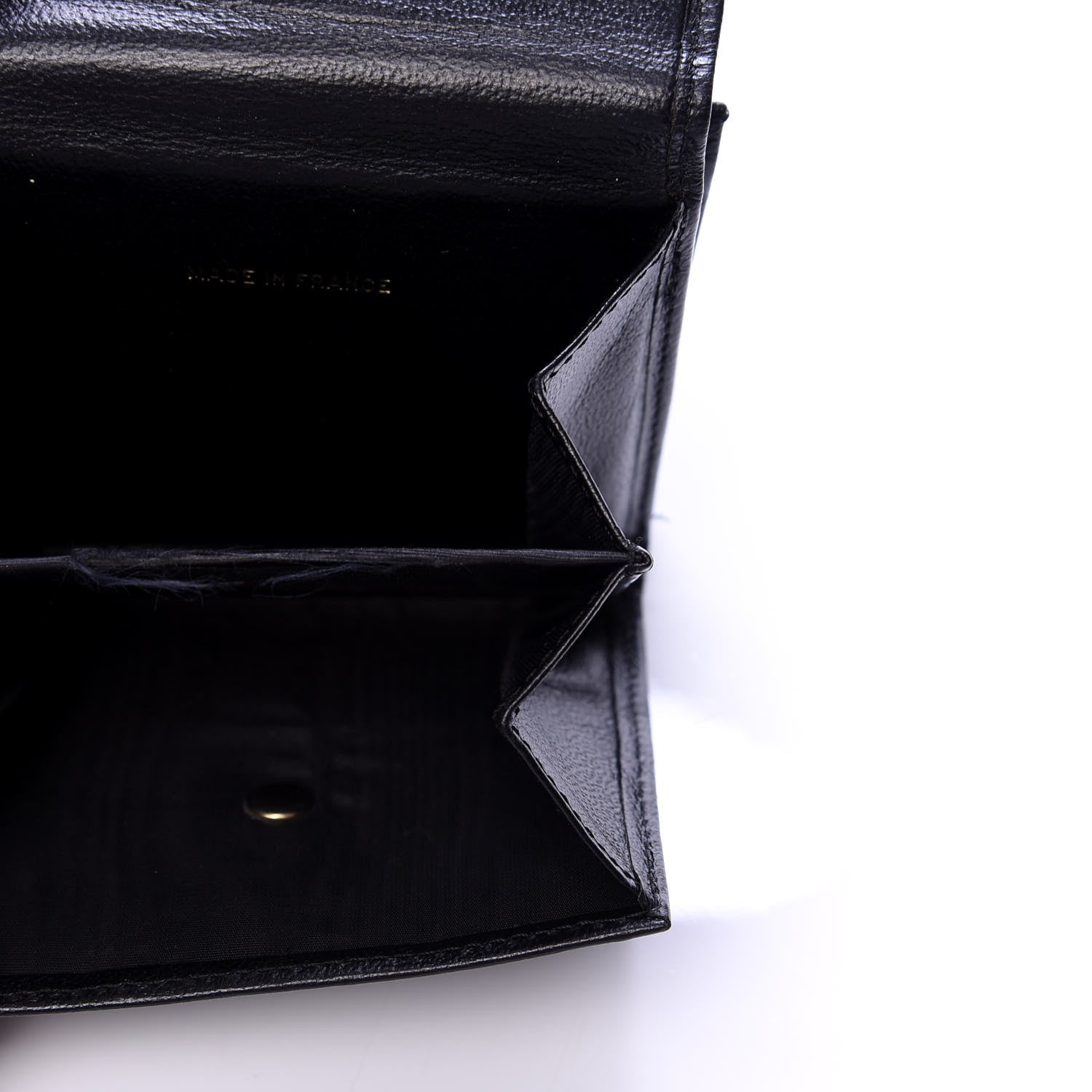 Chanel Goatskin Compact Double Sided Wallet Black 6 of 10