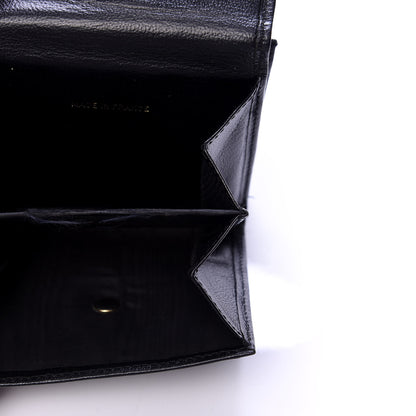 Chanel Goatskin Compact Double Sided Wallet Black 6 of 10