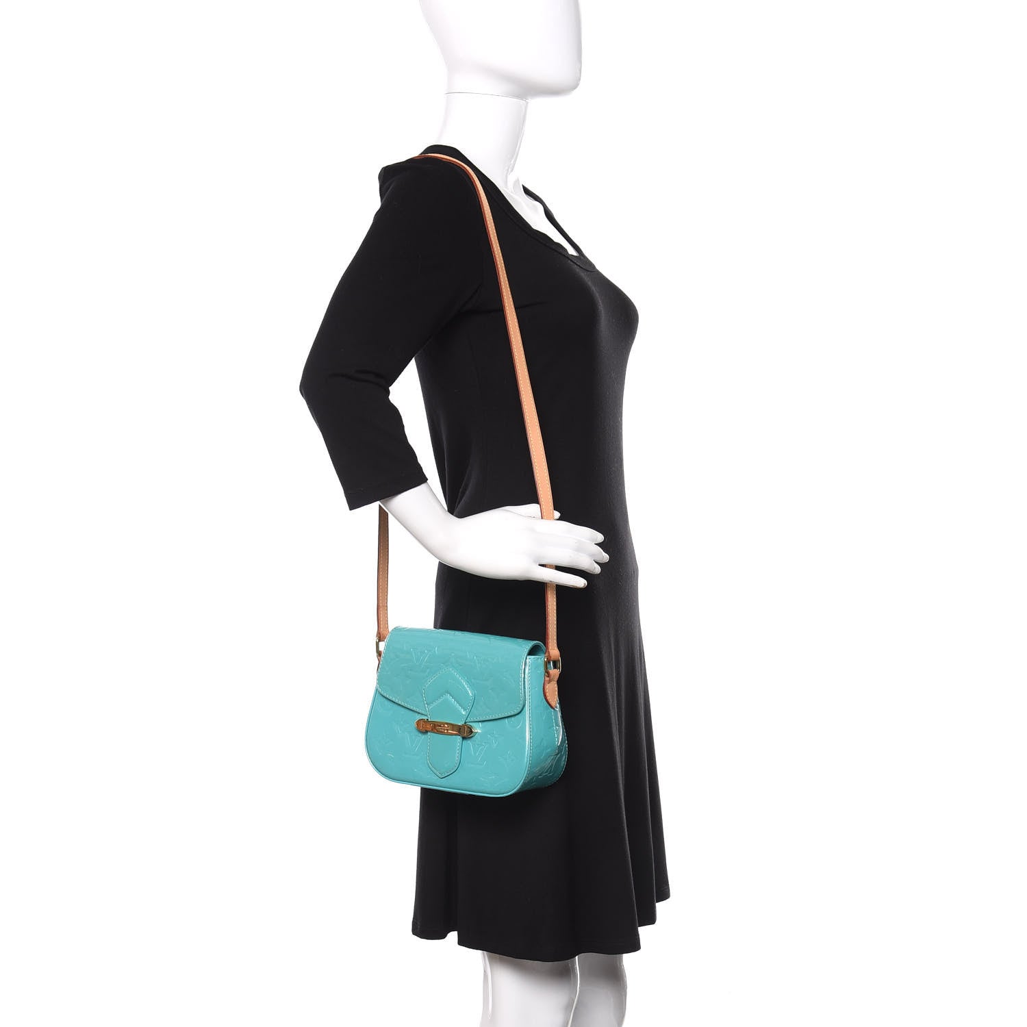 Louis Vuitton Vernis Bellflower PM Blue Lagon 2 of 9