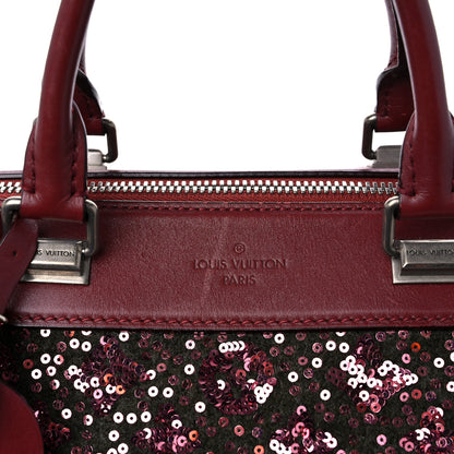 Louis Vuitton Sequin Monogram Sunshine Express Speedy Burgundy 12 of 15