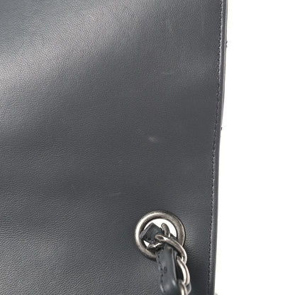 Chanel Lambskin Quilted Jumbo Multi Flap Bag Dark Grey 11 of 11