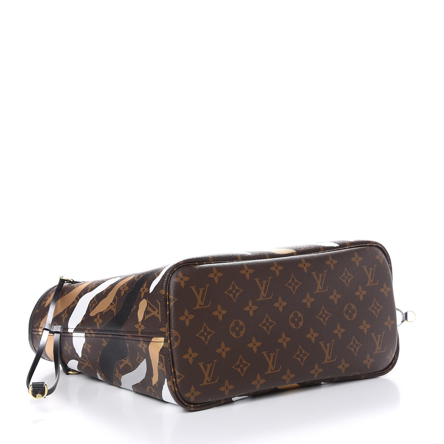 X LOL Monogram Neverfull MM Gold Silver