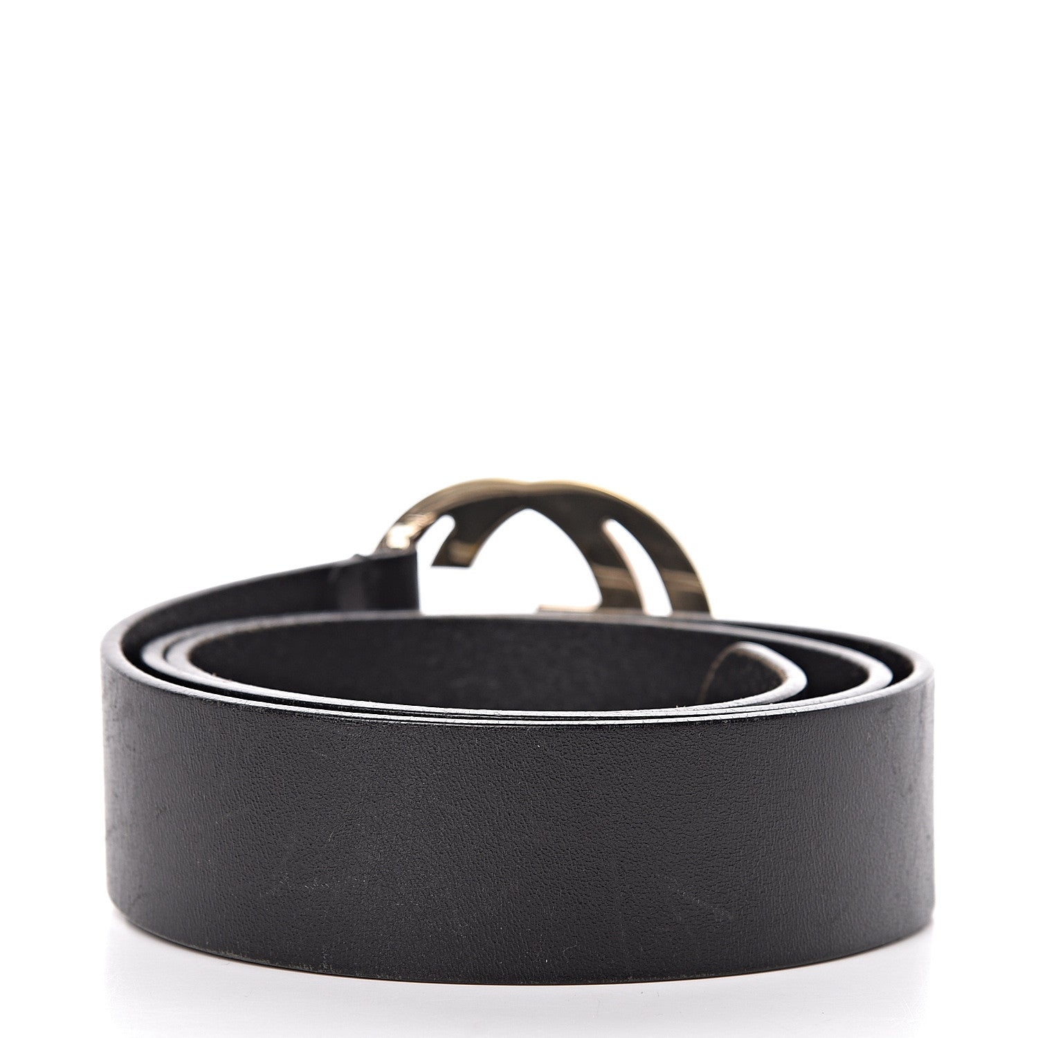 Gucci Calfskin Interlocking G Belt 90 36 Black 3 of 9