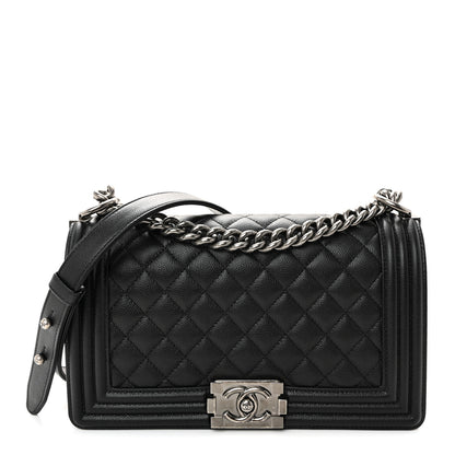Chanel Caviar Quilted Medium Boy Flap Black 1 of 11