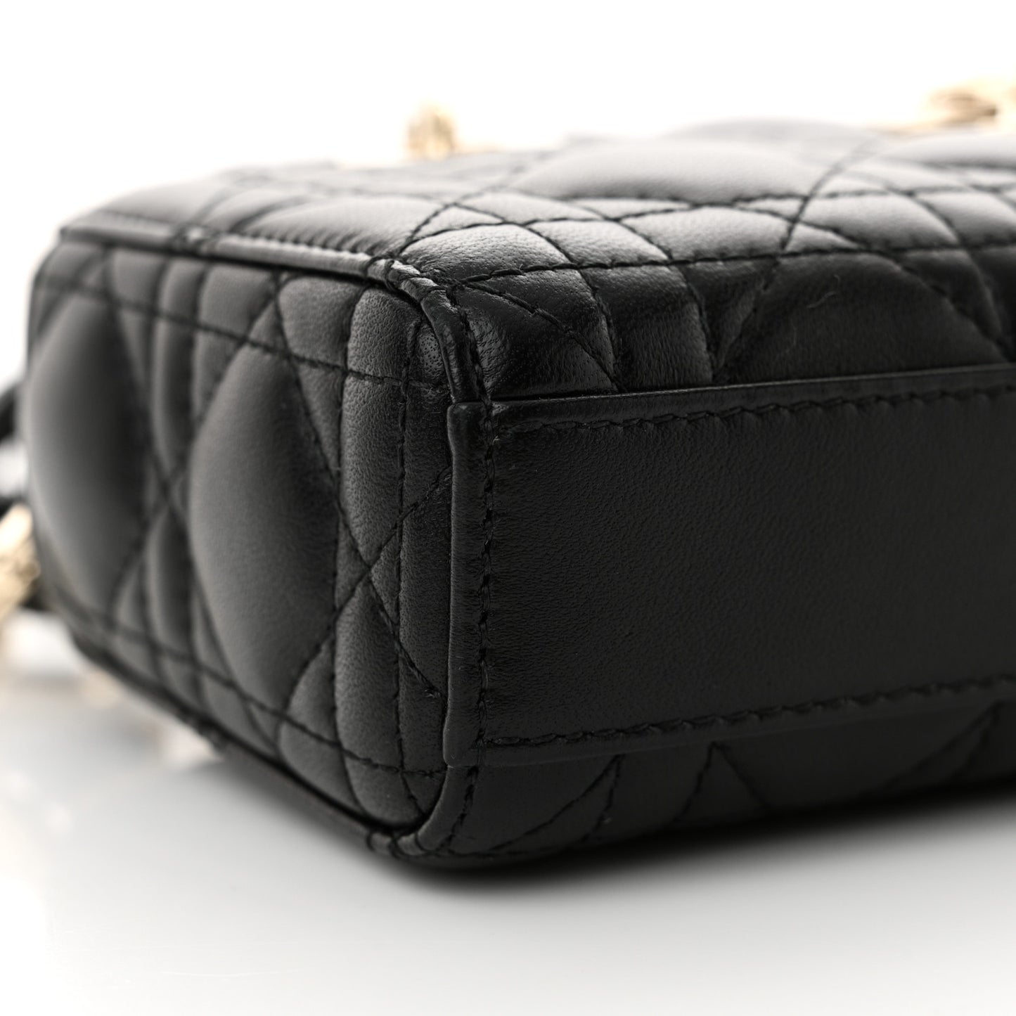 Lambskin Cannage Micro Lady D-Joy Black