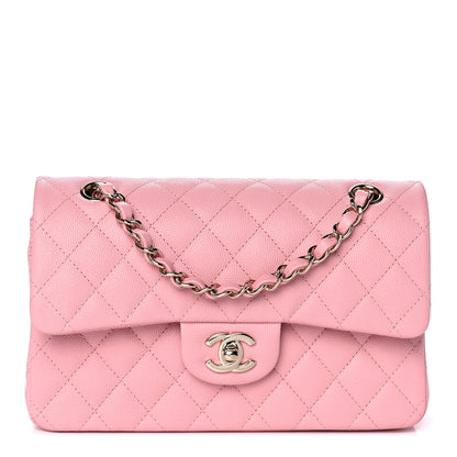 Chanel Caviar Quilted Small Double Flap Pink 1 of 12