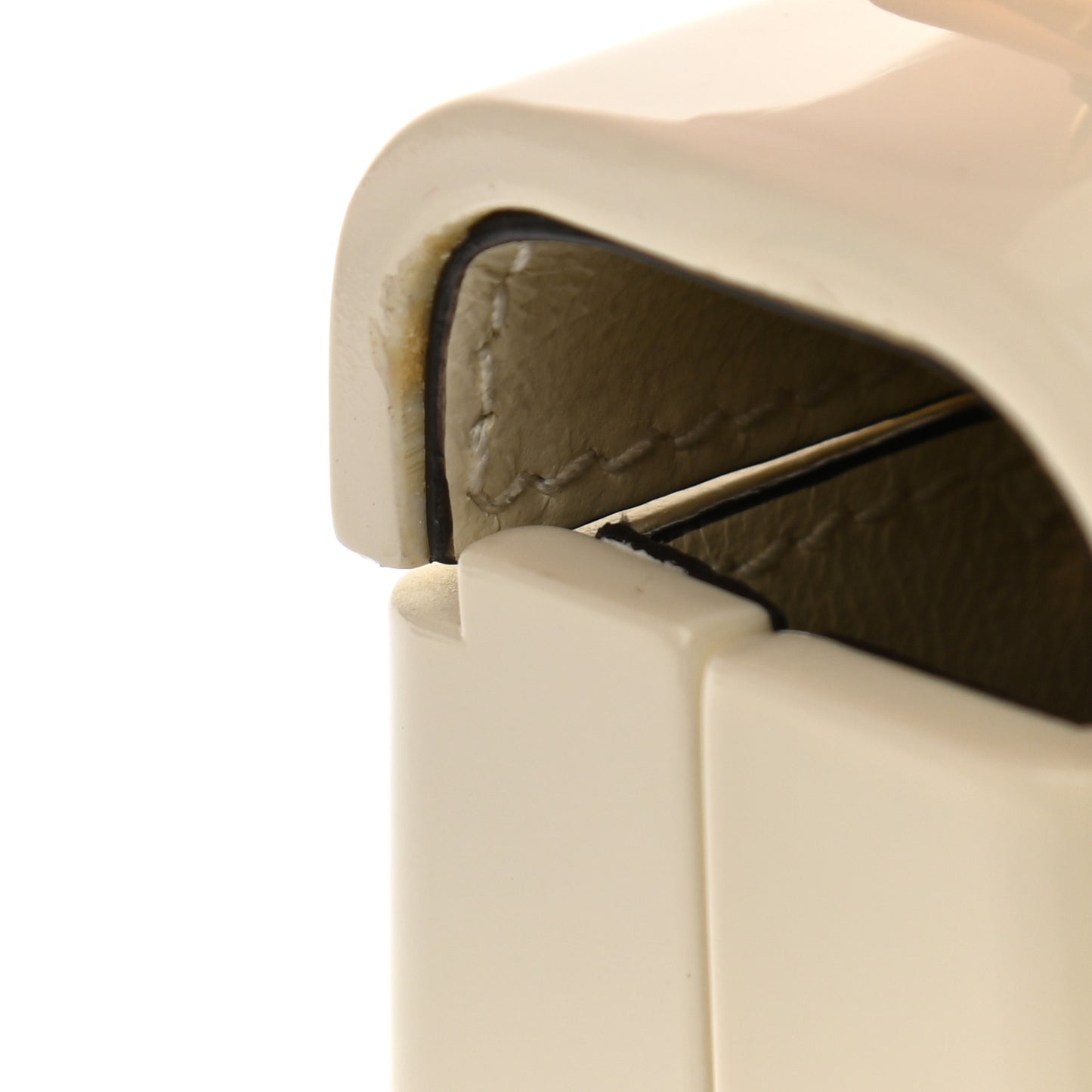 Plexiglass Mini Sylvie 1969 Top Handle Bag Ivory