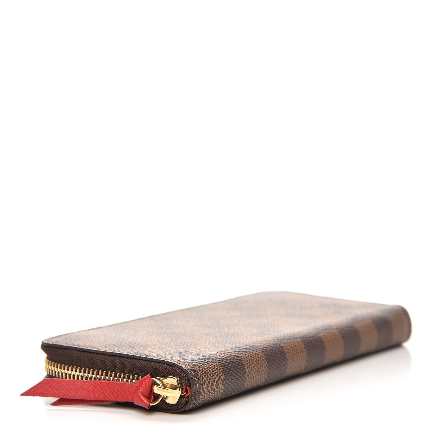 Damier Ebene Clemence Wallet Cherry